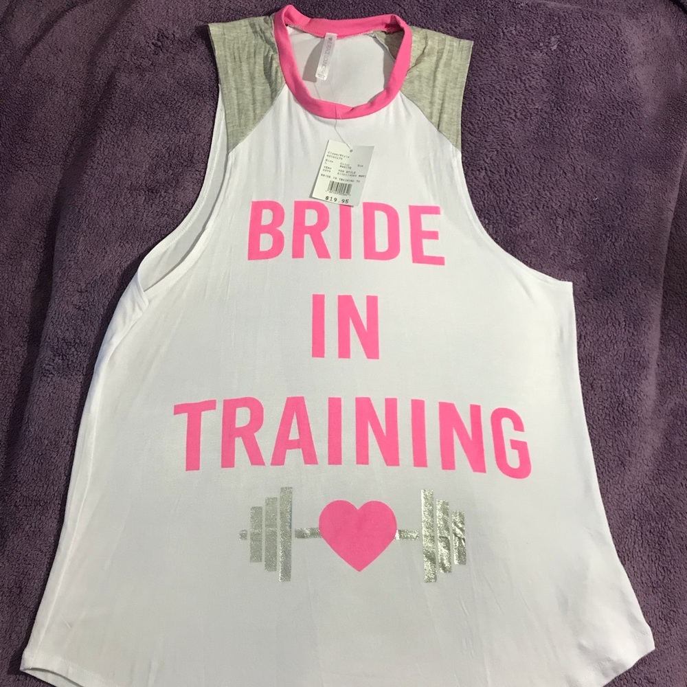 Never worn David’s Bridal Workout tank 💗