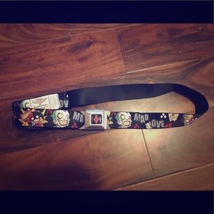Mad love Joker/Harley Quinn seatbelt belt