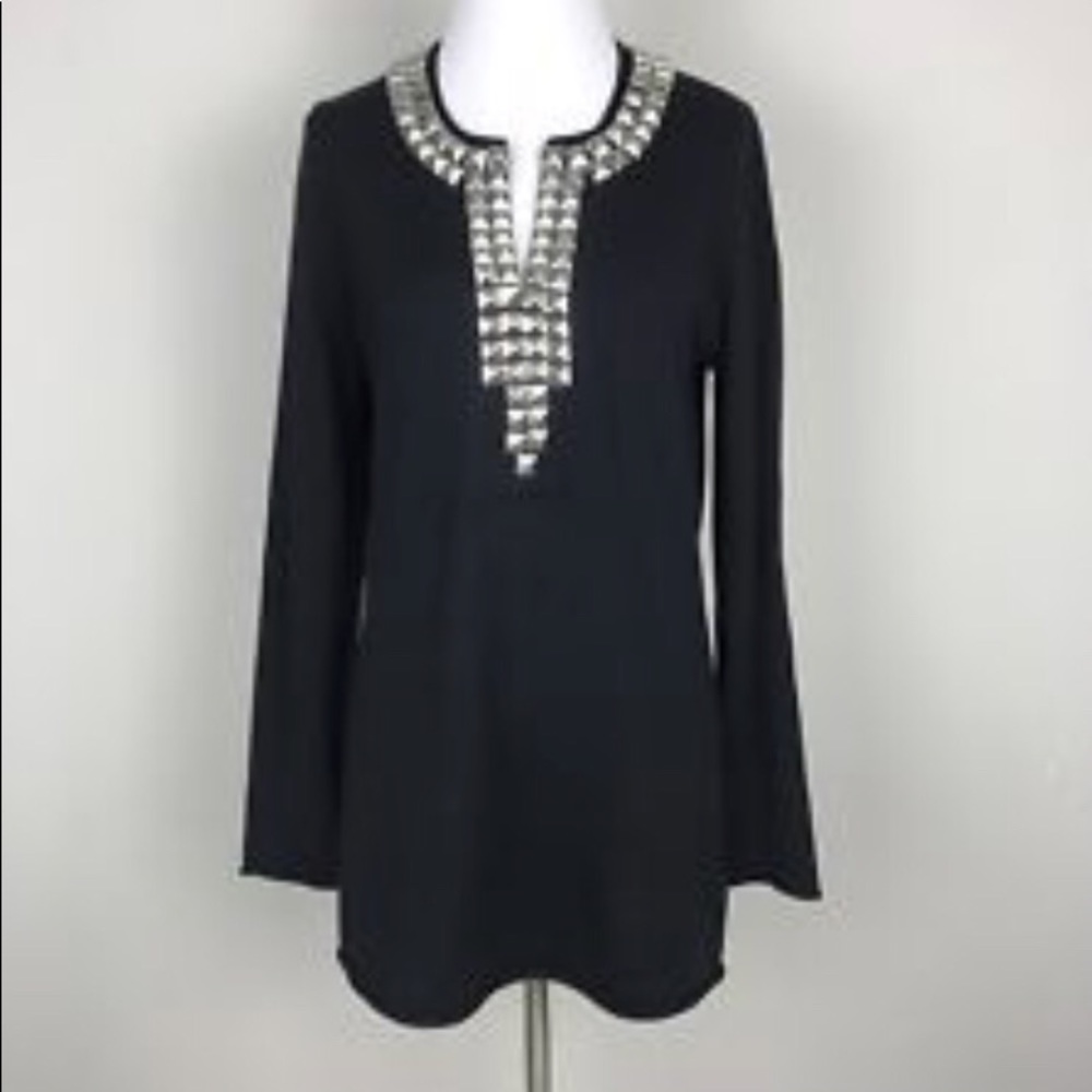 Tory Burch Studded Merino Wool Sweater