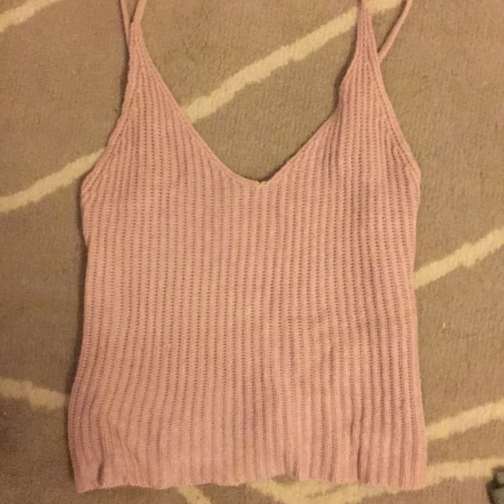 Pink Brandy Melville Cropped Tank