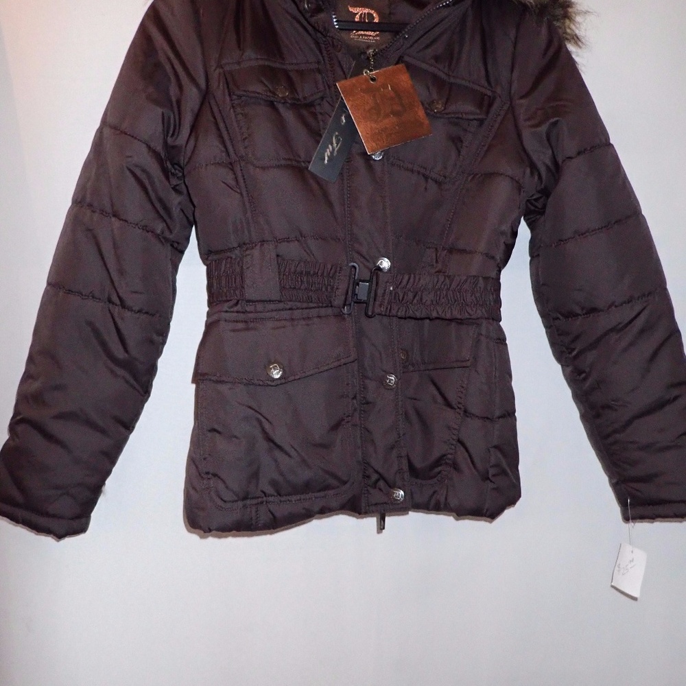 Doll house Puffer Jacket with cinched waist