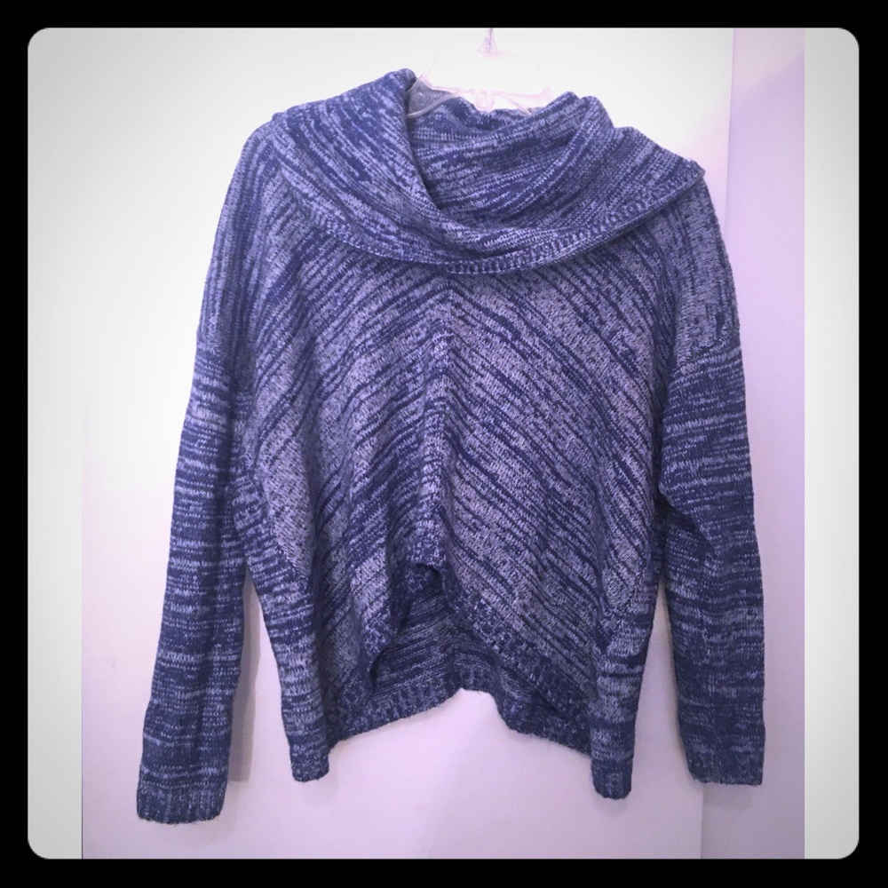Express blue cowl neck sweater size XS