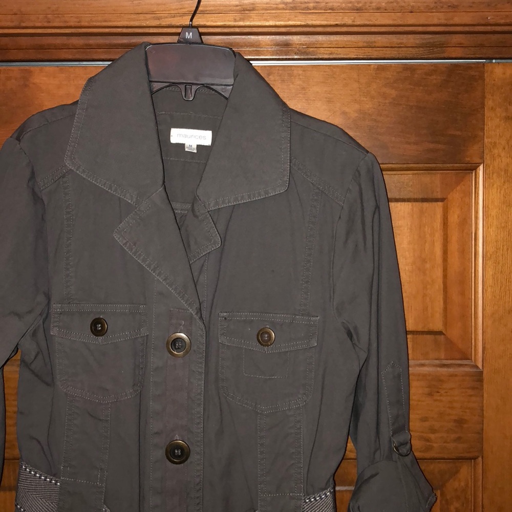 SOLD Grey Military Style Jacket! NWOT!