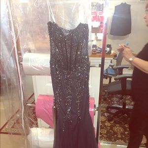 Long Strapless Sweetheart Jovani Prom Dress!