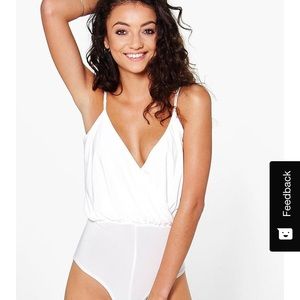 Buy 1 Get 1 Free! Boohoo Tall Wrap Front Bodysuit