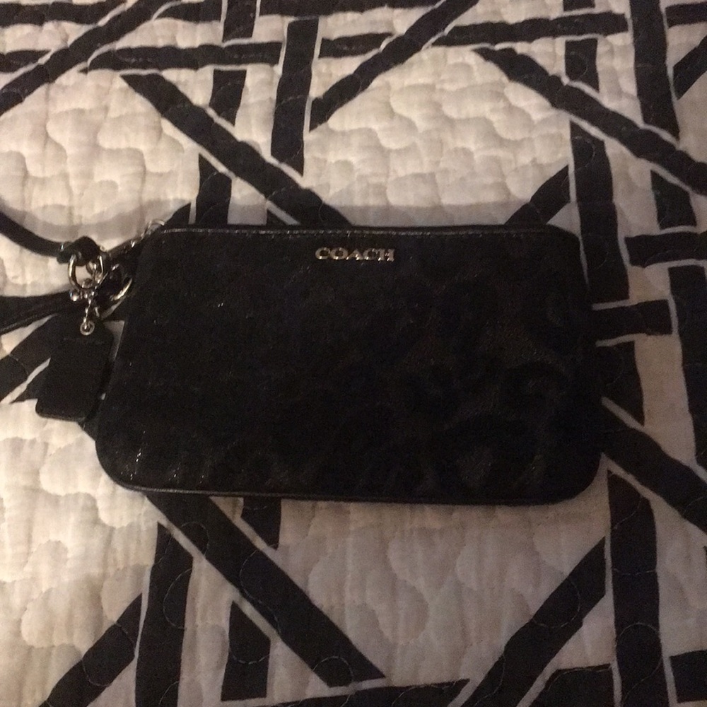 Black Coach wristlet