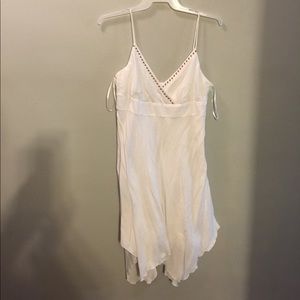 Asymmetrical linen dress