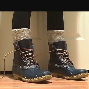 navy bean boots