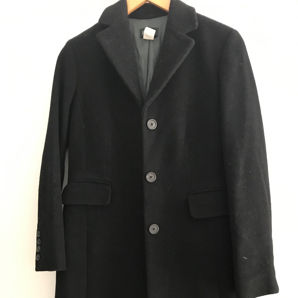 J Crew Long Wool Top Coat, 0P