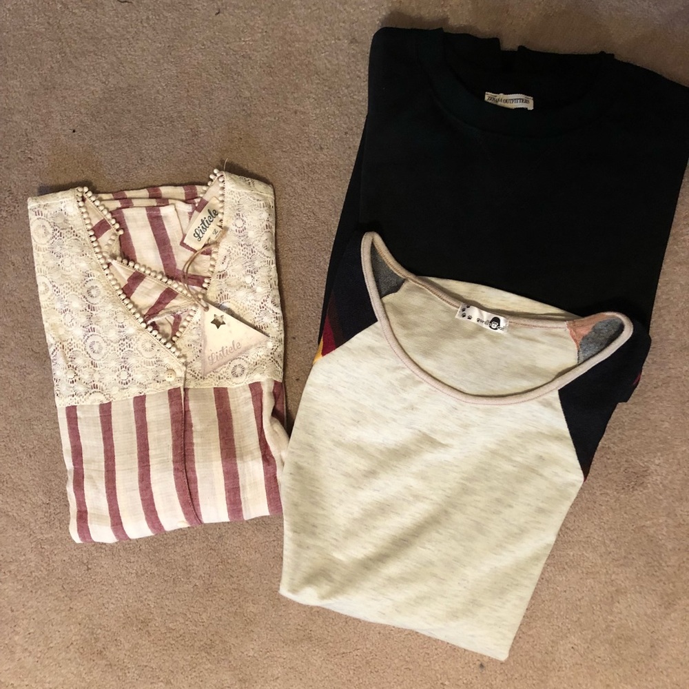 Bundle of THREE sweaters