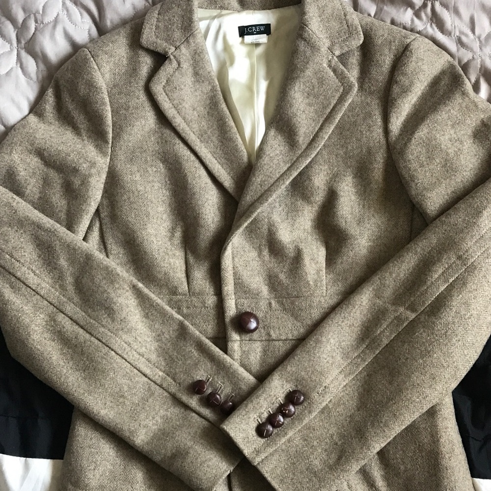 J Crew tailored brown blazer
