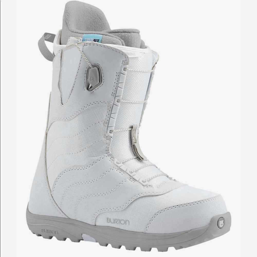 Burton Mint Snowboard White, Gray Boots