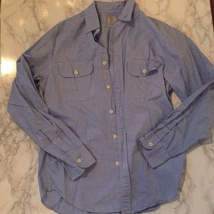 JCREW button down! BLUE! Pockets! Slim fitted!