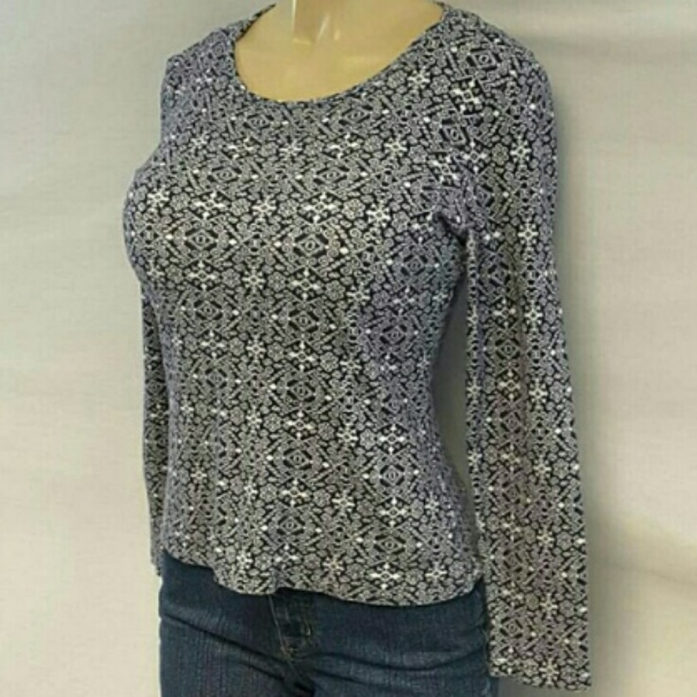 JONES NEW YORK SPORT, Navy White Top, size Small