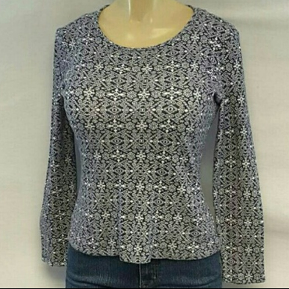 JONES NEW YORK SPORT, Navy White Top, size Small - Picture 2 of 8