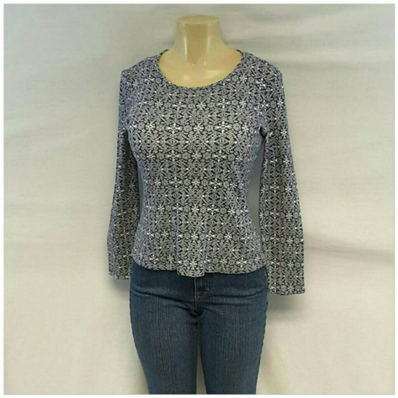 JONES NEW YORK SPORT, Navy White Top, size Small - Picture 6 of 8