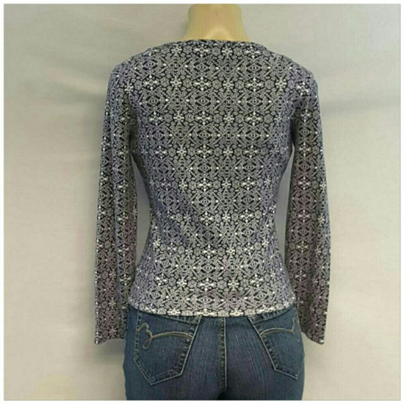 JONES NEW YORK SPORT, Navy White Top, size Small - Picture 3 of 8