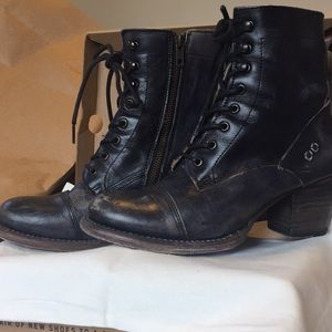 Bed Stu Distressed Lace Up Boots