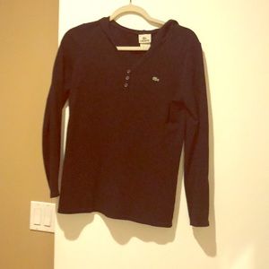 Black Lacoste Shirt