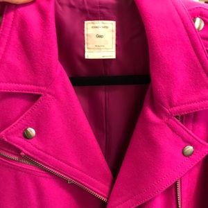 GAP hot pink Moto jacket! Like new, worn once!