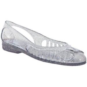 Ferragamo Clear Spiffy Jelly Flats