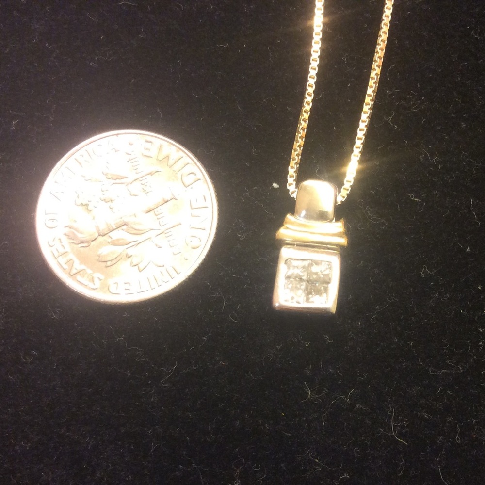 10K 1/3 Carat Diamond Necklace