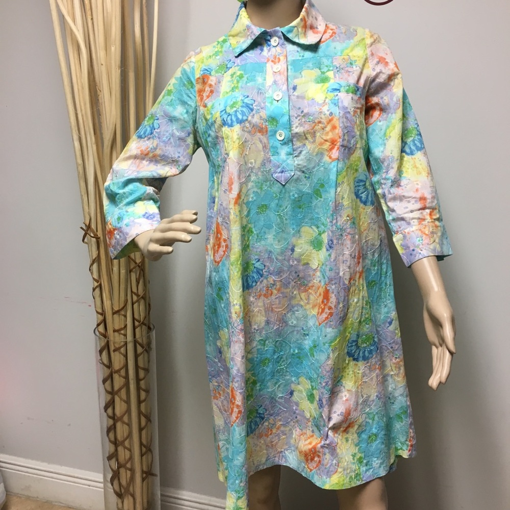 Made in Brazil shirt dress. Size Small