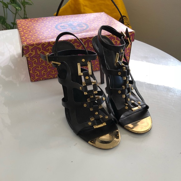 Tory Burch gladiator heels 9.5 - Picture 3 of 6