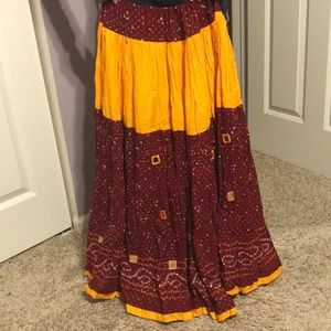 Designer Indian Lehenga (OSFA) (Long Skirt)