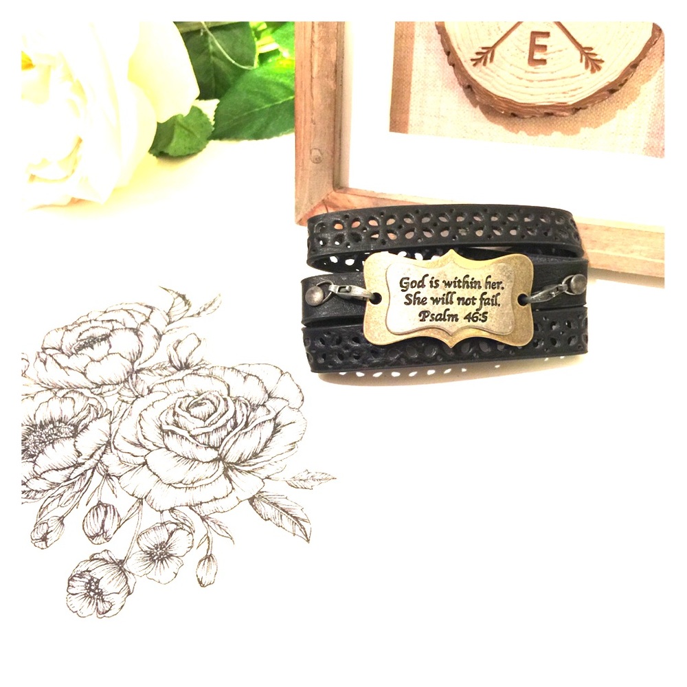 👩🏼🎨Handmade inspiration wrap leather bracelet - Picture 2 of 8