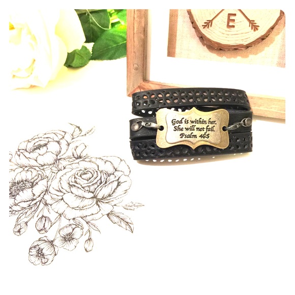 👩🏼‍🎨Handmade inspiration wrap leather bracelet - Picture 2 of 8