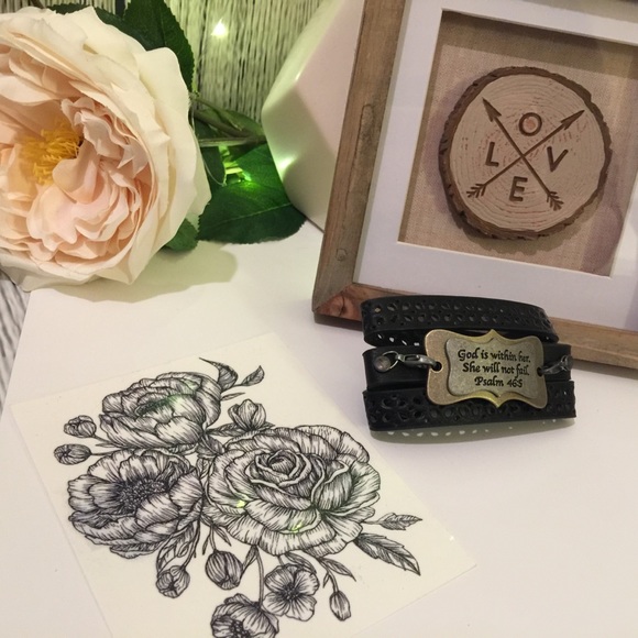 👩🏼‍🎨Handmade inspiration wrap leather bracelet - Picture 3 of 8