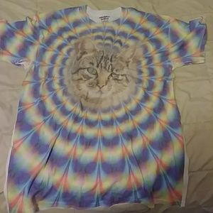 Gildan tyedye kitty shirt