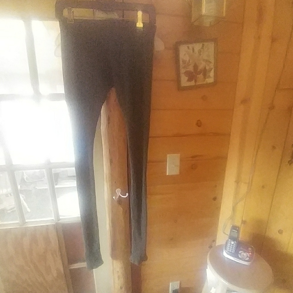 Ribbed sweater leggings