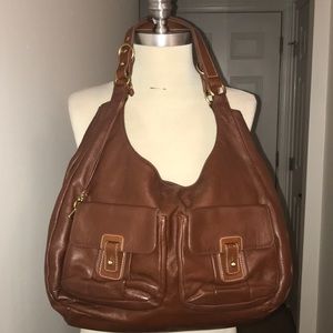 Lauren Ralph Lauren Large Brown Leather Hobo😘😘