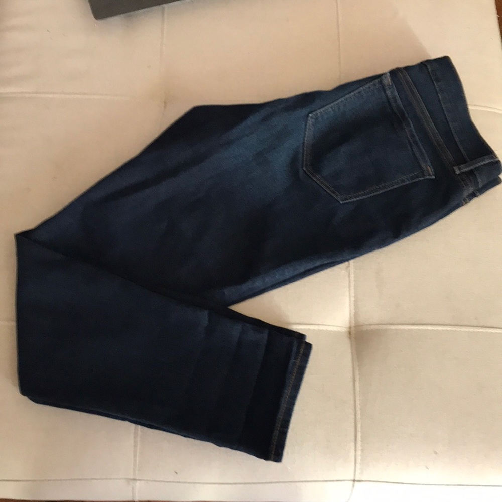 Petite dark blue skinny jeans