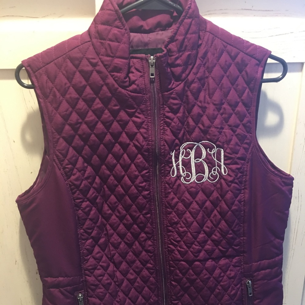 Purple Monogramed Vest