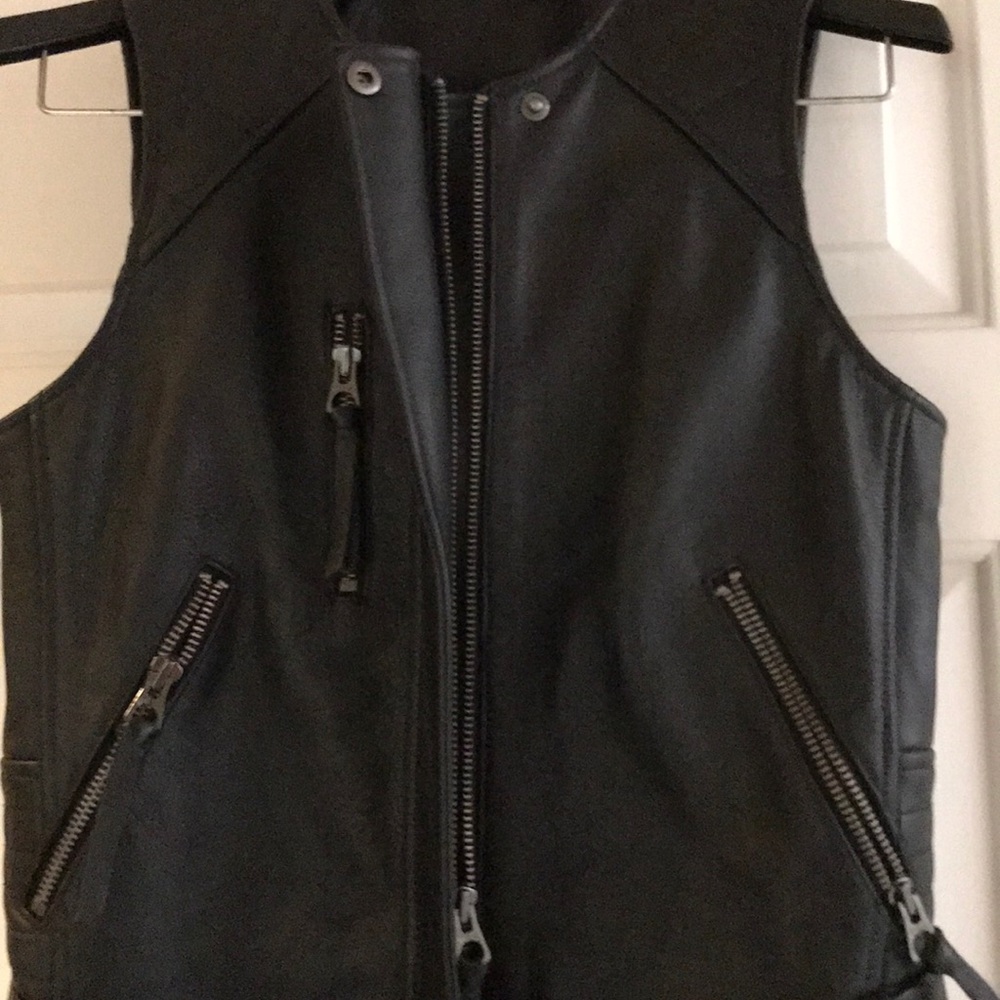Leather vest