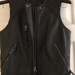 Leather vest