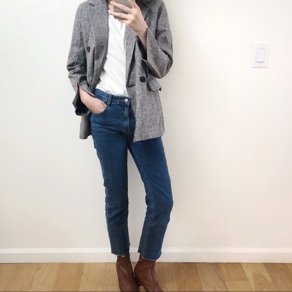 LAST ONE  gray plaid jacket - Picture 2 of 7