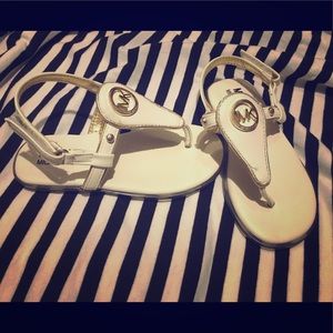 Toddler girls Michael Kors sandals.