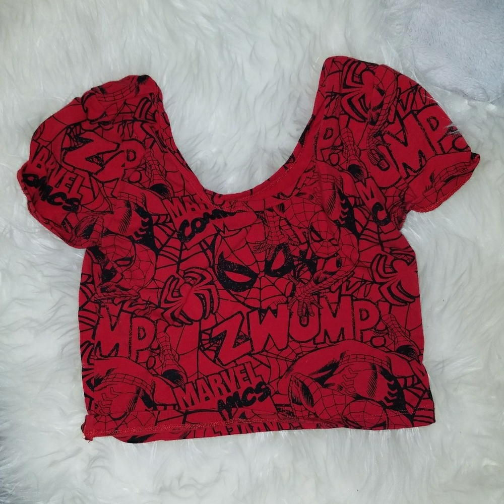 Marvel Spiderman Crop Top