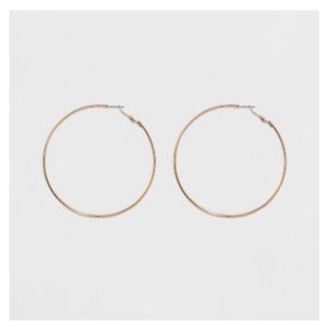 Large Gold Hoops Earrings