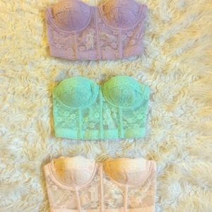 Lot of three forever 21 bustiers