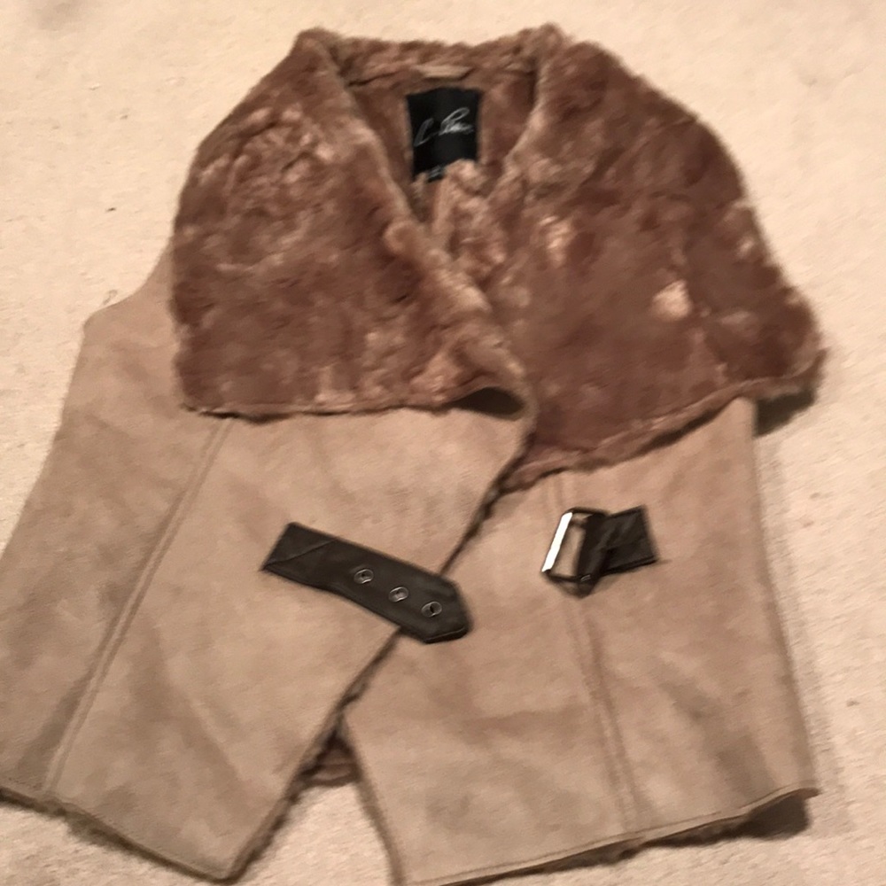 Faux fur vest