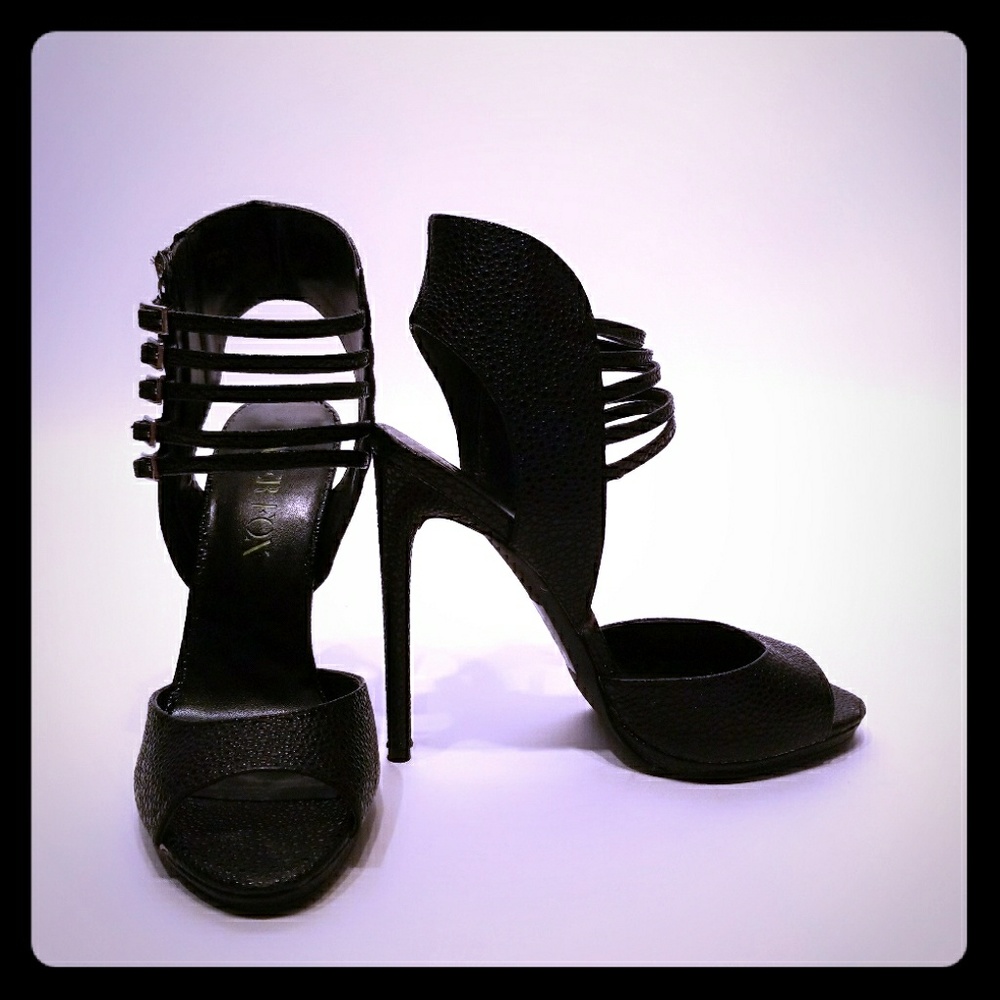 Strappy High Heel Sandals by Paper Fox