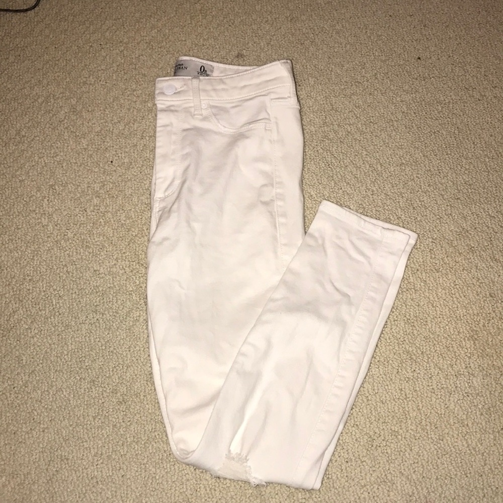 Abercrombie high rise ankle jeans