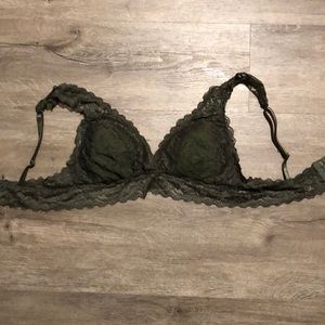 Green Lace Bralette NWOT