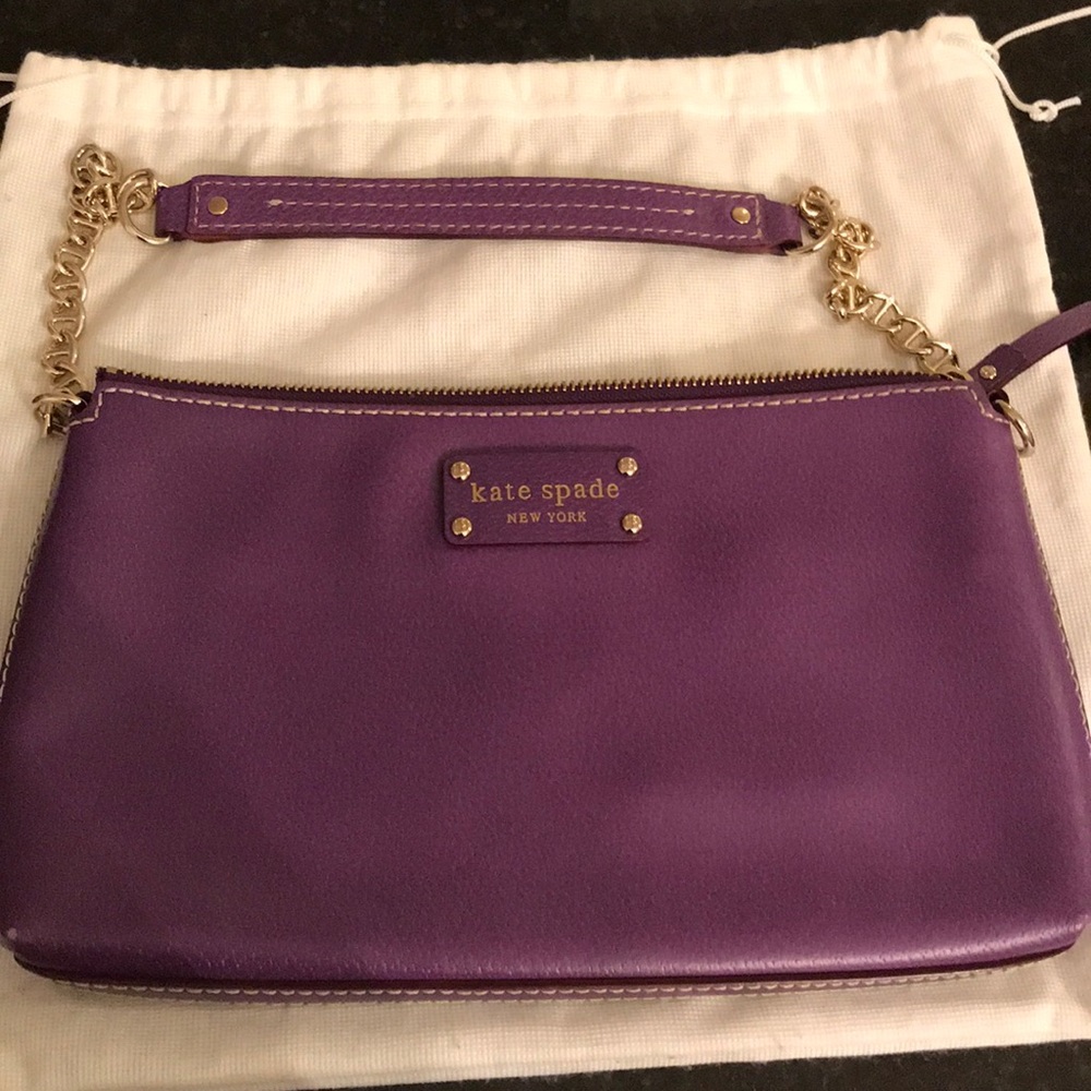 Authentic kate spade purple handbag