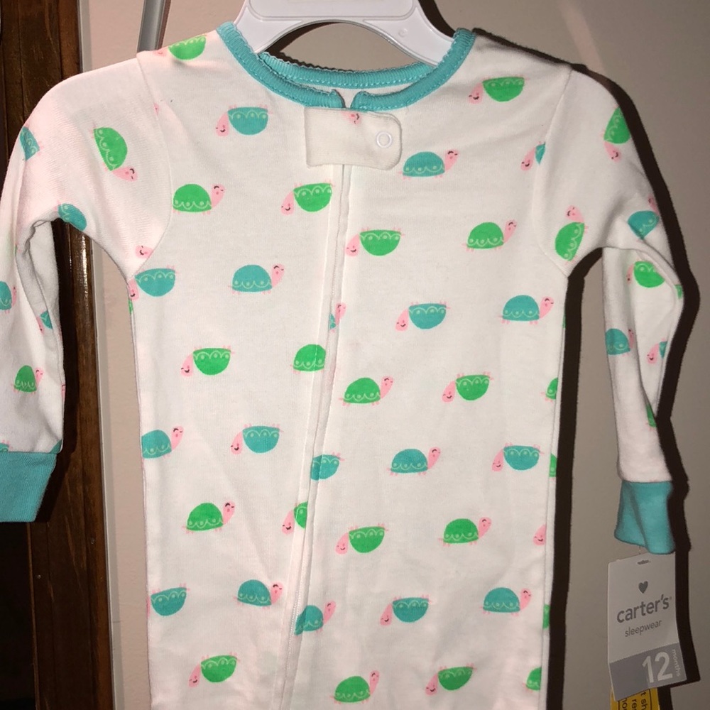 Precious baby turtle PJ’s. Size 12mos. Carter’s.